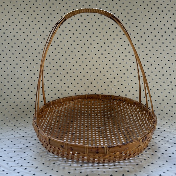Vintage Republic of China Rattan / Bamboo / Reed Fishing Basket Excellent Cond - Picture 4 of 17